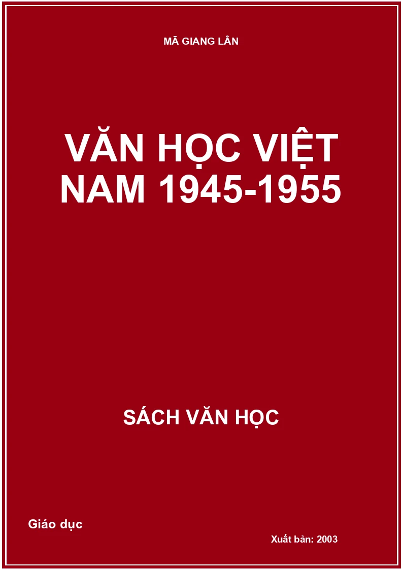 Văn học Việt Nam 1945-1954