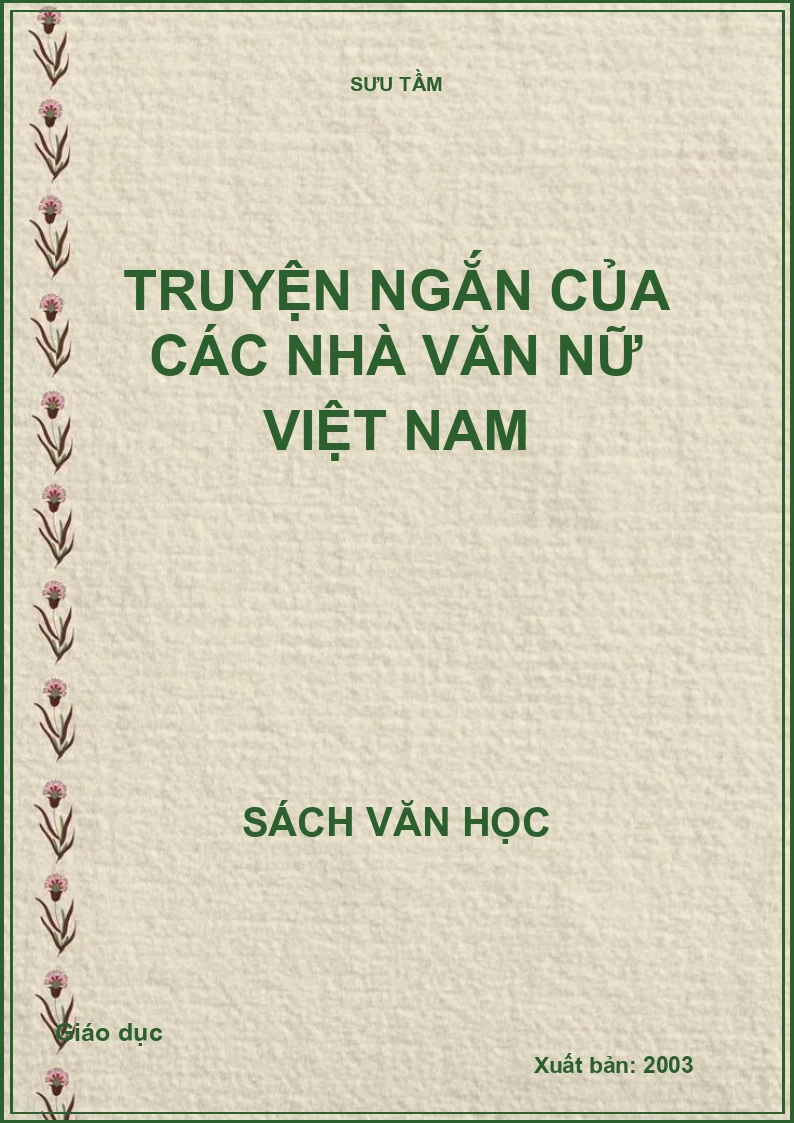 Truyện ngắn của các nhà văn nữ Việt Nam