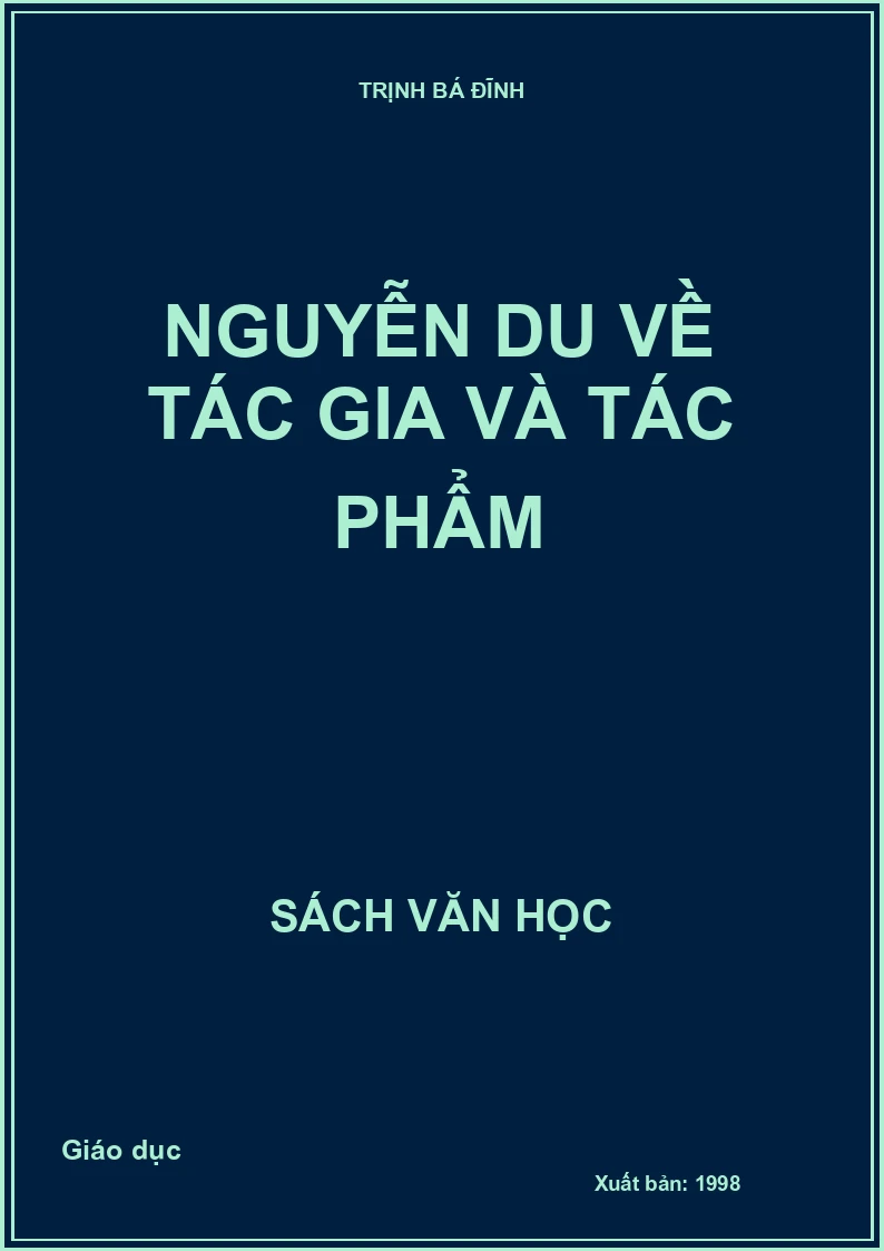 Nguyễn Du về tác gia và tác phẩm