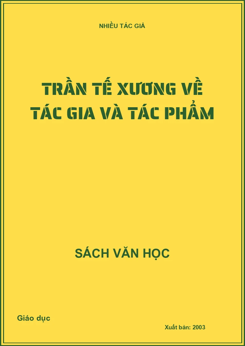 Trần Tế Xương về tác gia và tác phẩm
