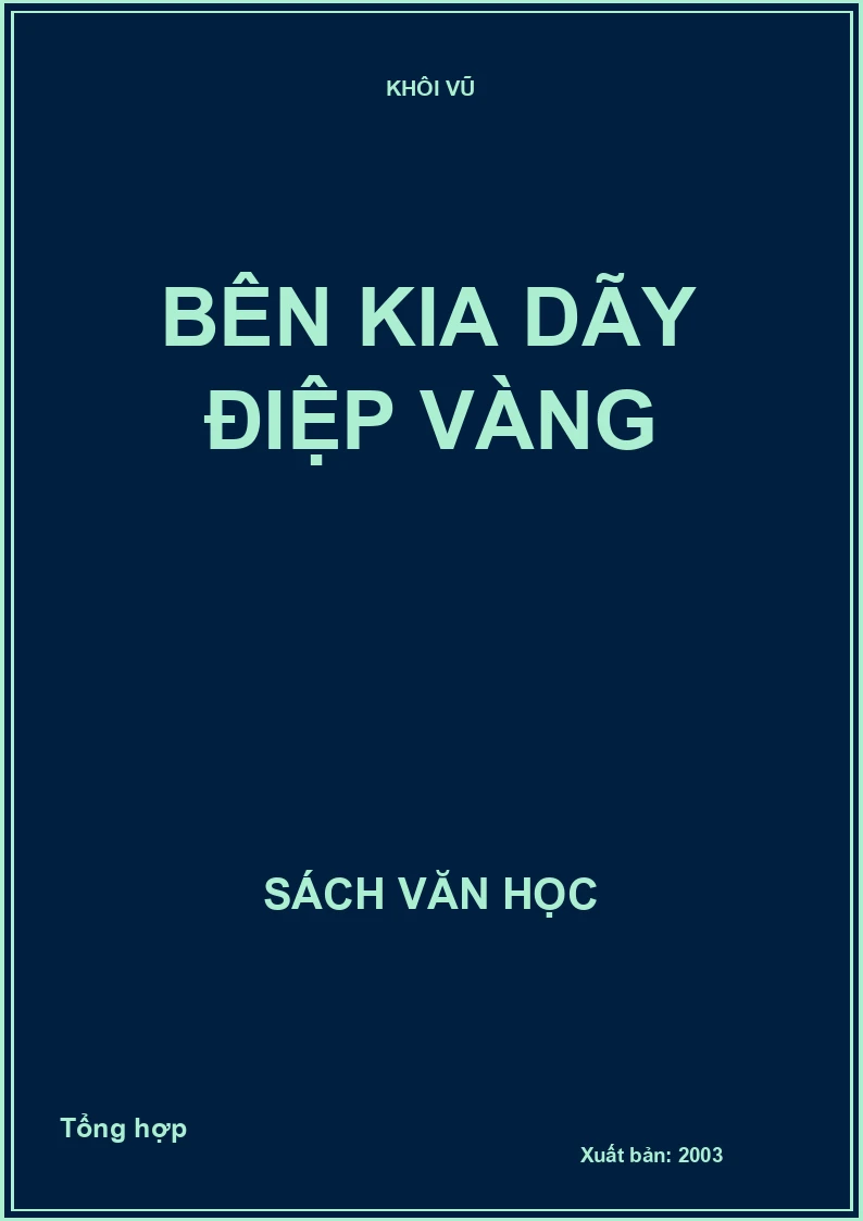 Bên kia dãy điệp vàng