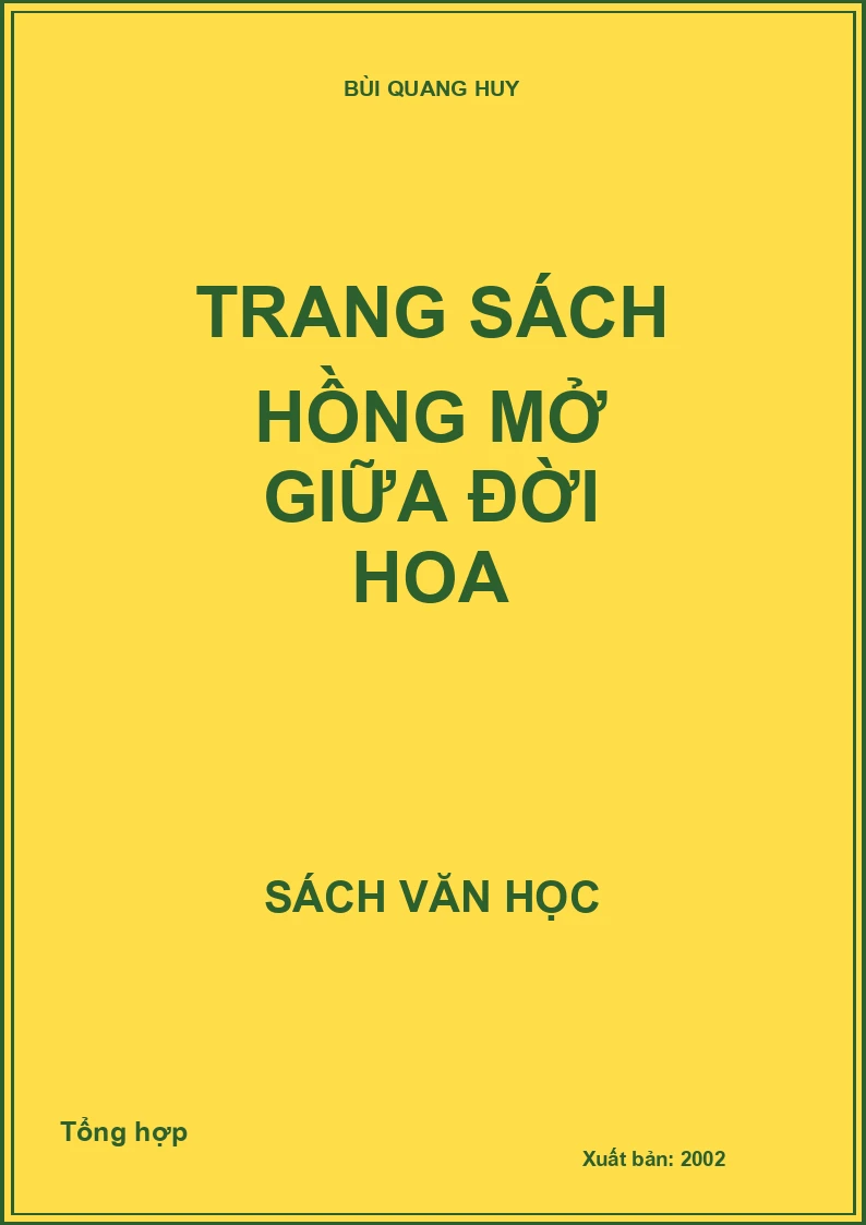 Trang sách hồng mở giữa đời hoa