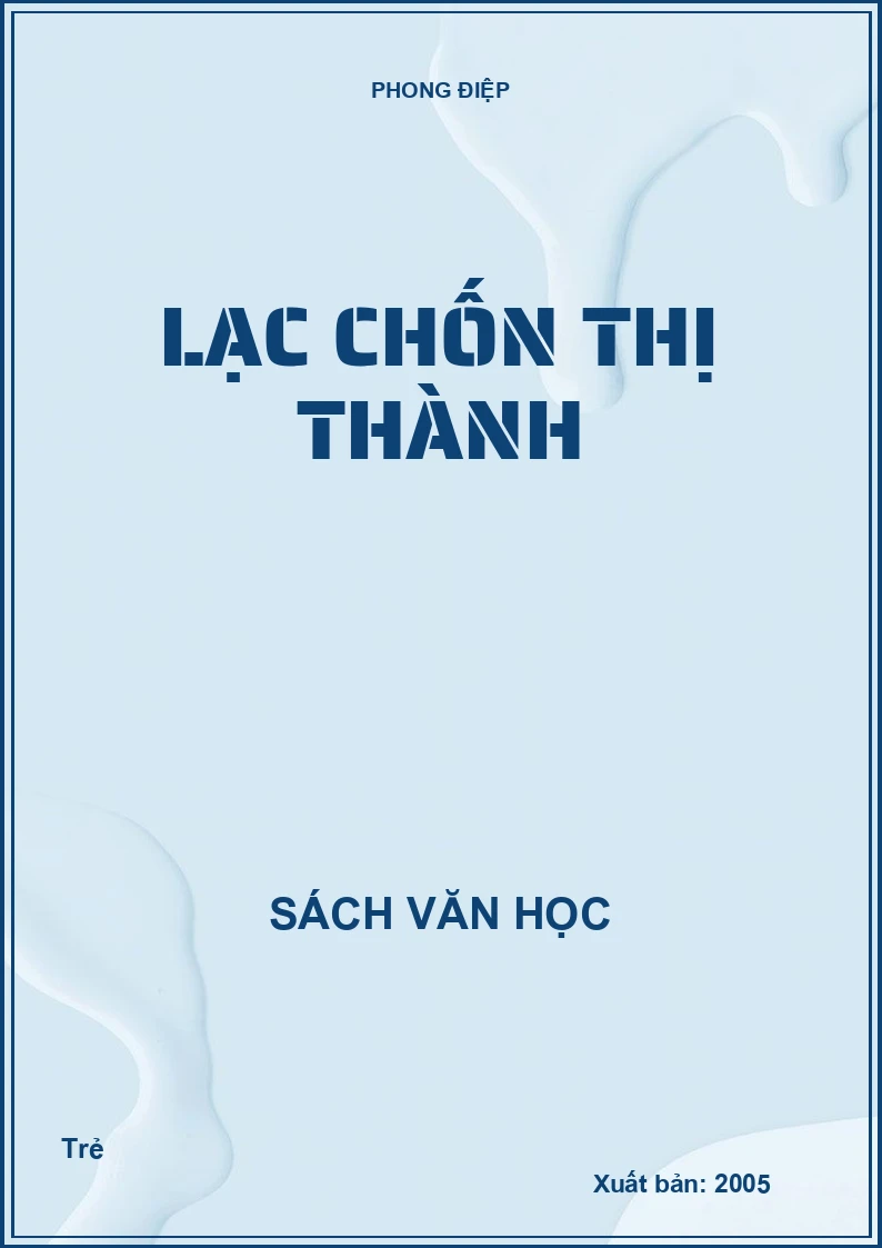 Lạc chốn thị thành