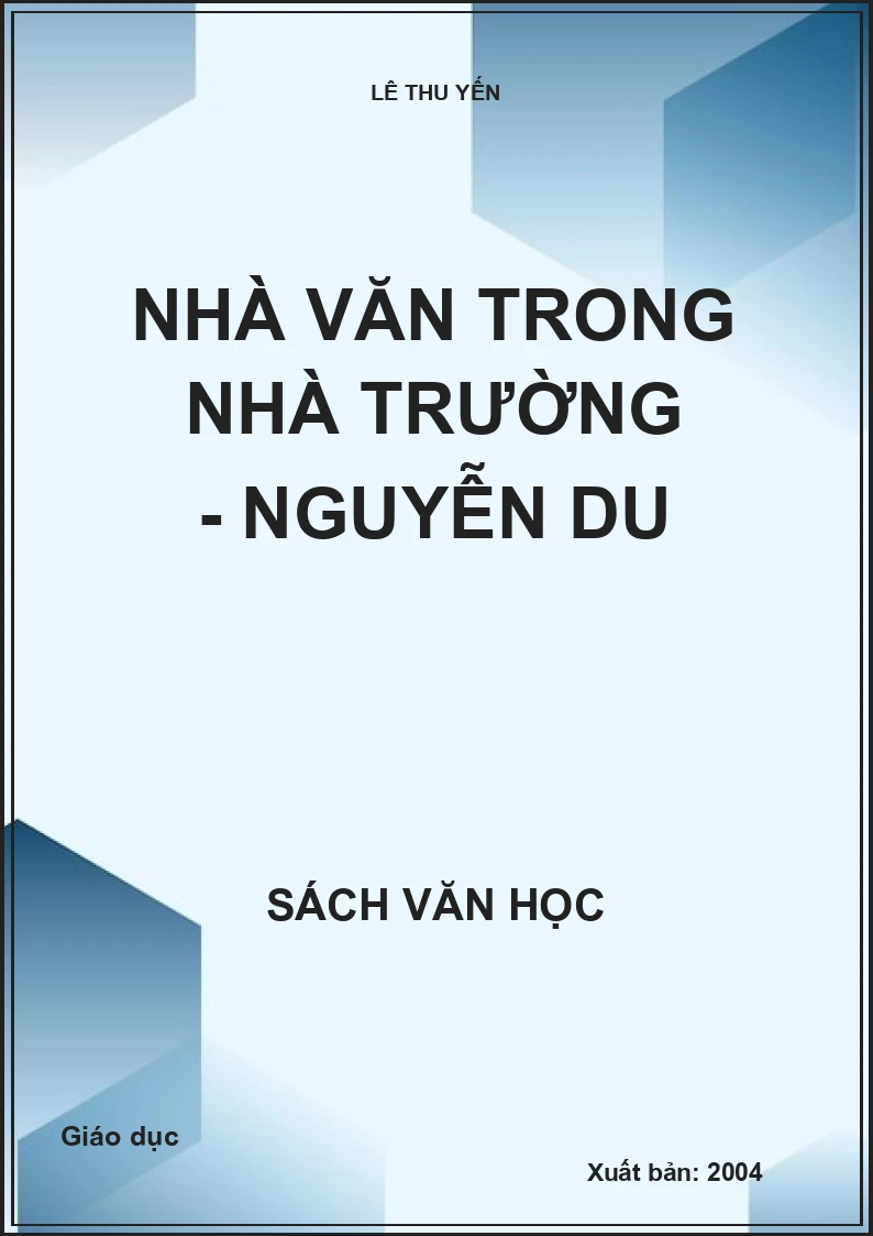 Nhà văn trong nhà trường - Nguyễn Du
