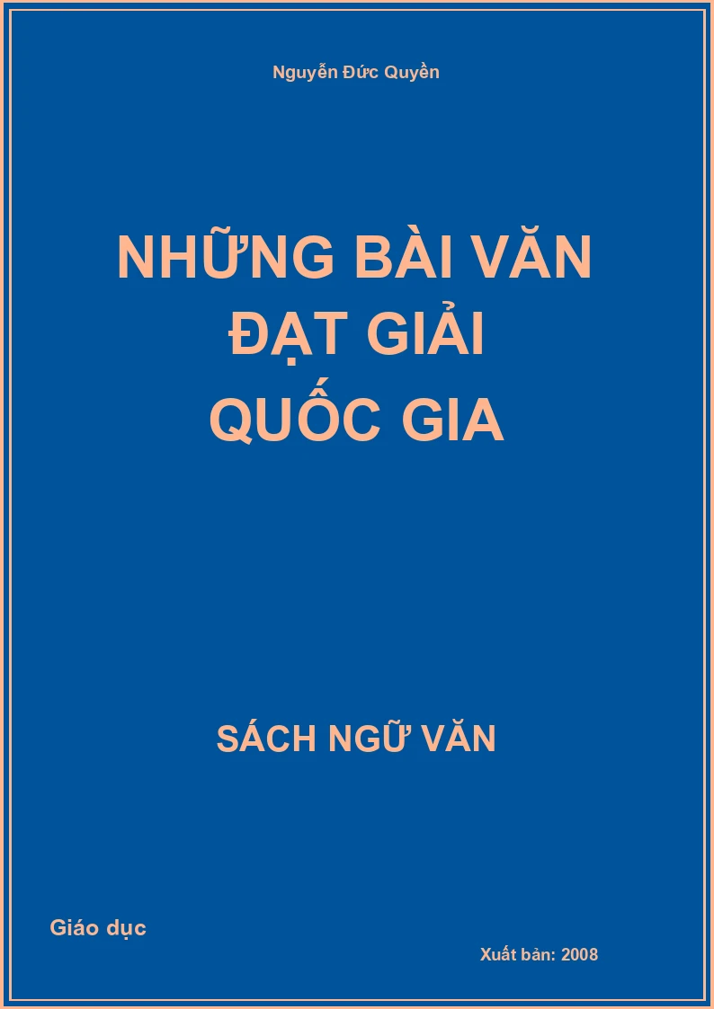Những bài văn đạt giải Quốc gia