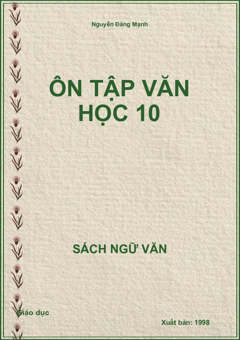 Ôn tập văn học 10
