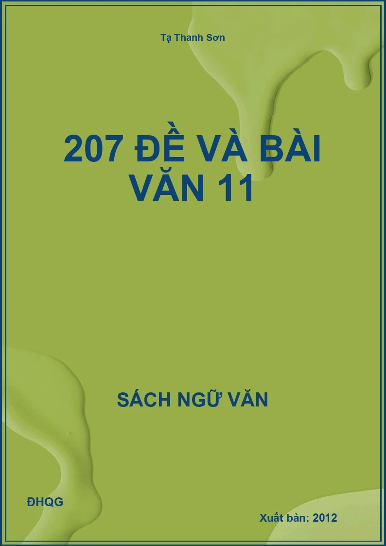 207 Đề và bài văn 11