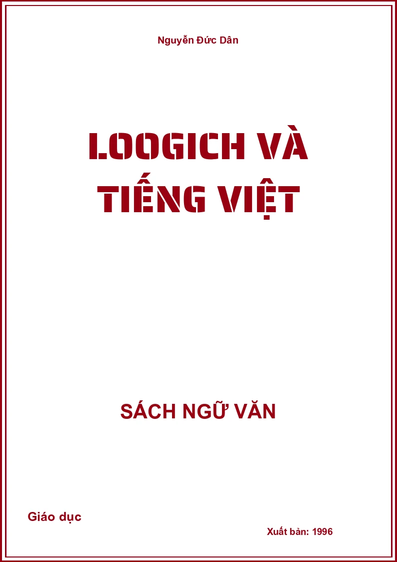 Lôgich và tiếng Việt