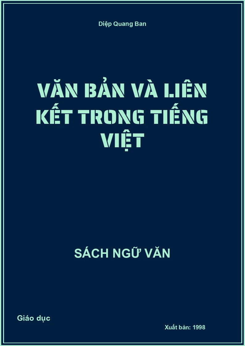 Văn bản và liên kết trong tiếng Việt