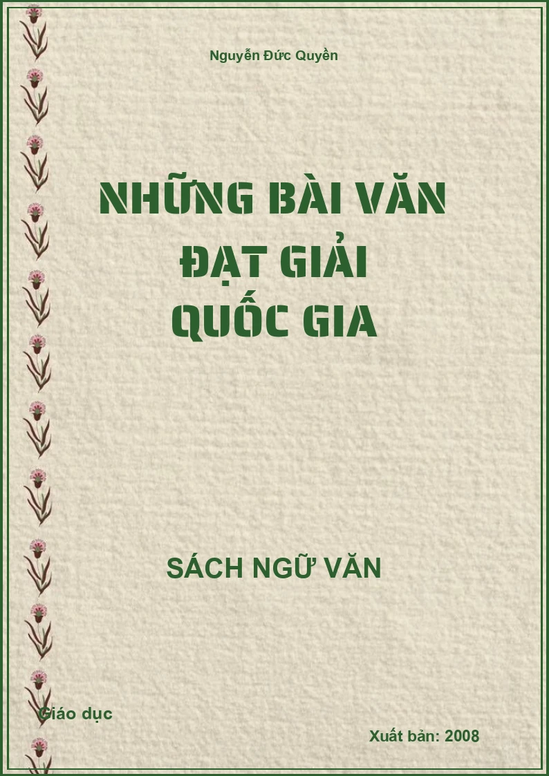 Những bài văn đạt giải Quốc gia