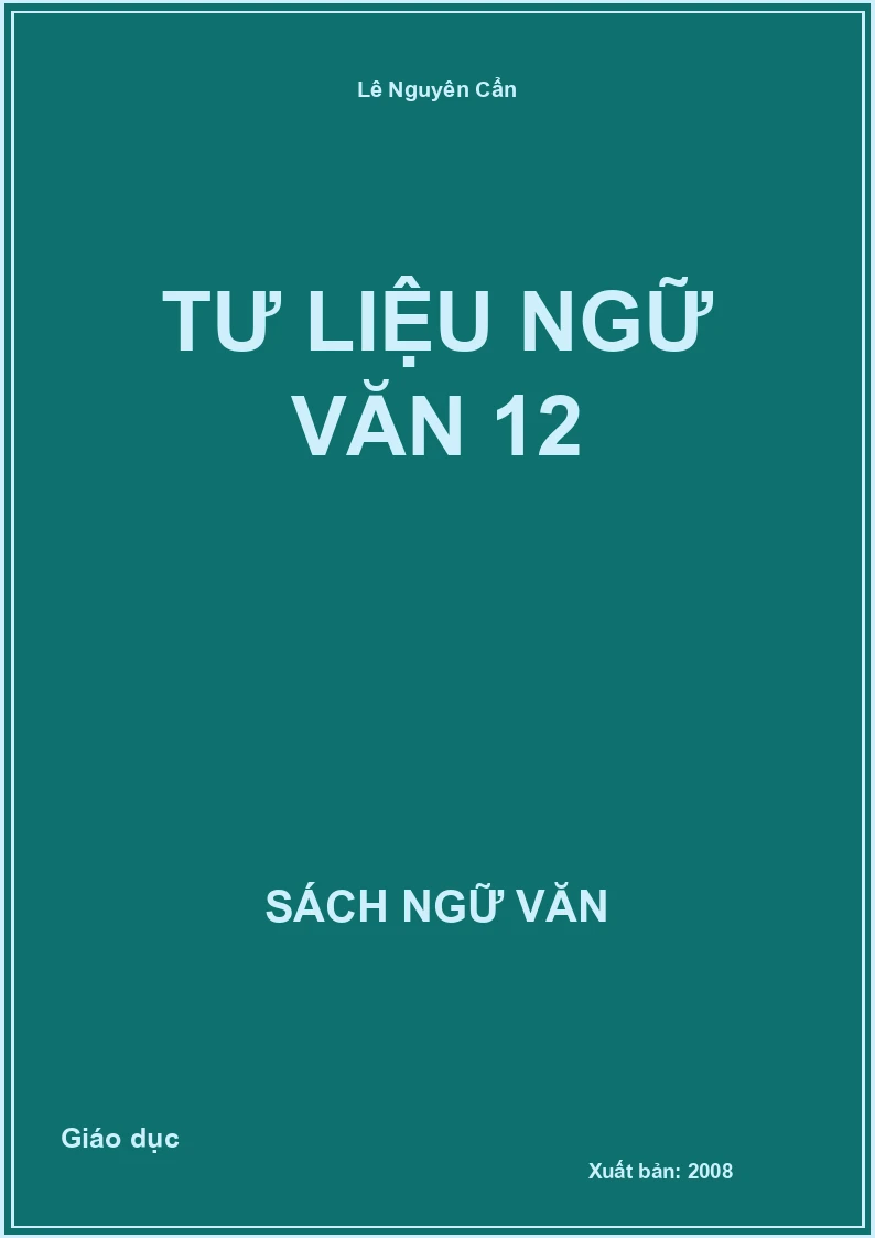 Tư liệu Ngữ văn 12