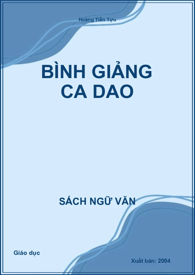 Bình giảng Ca dao