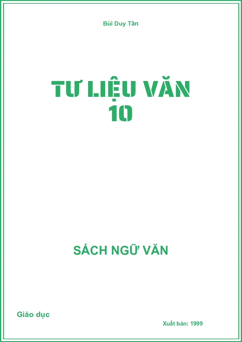 Tư liệu văn 10