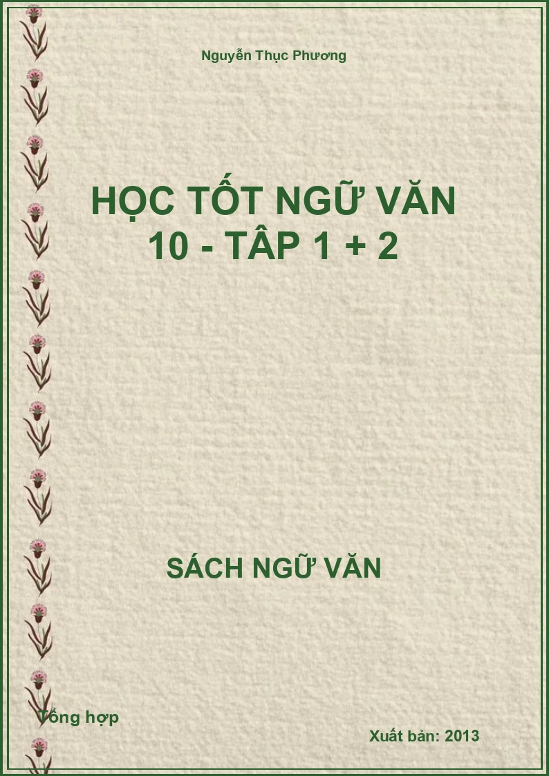 Học tốt Ngữ Văn 10 - Tập 1 và 2