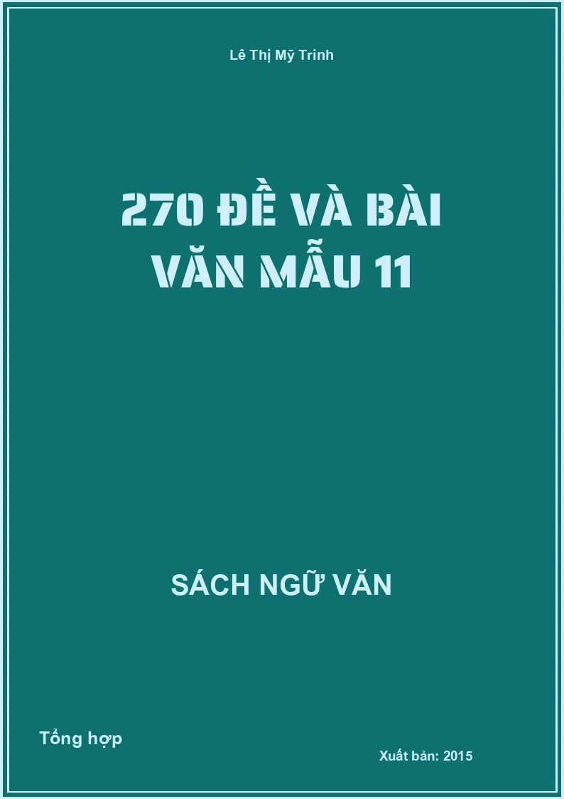 270 Đề và bài văn mẫu 11
