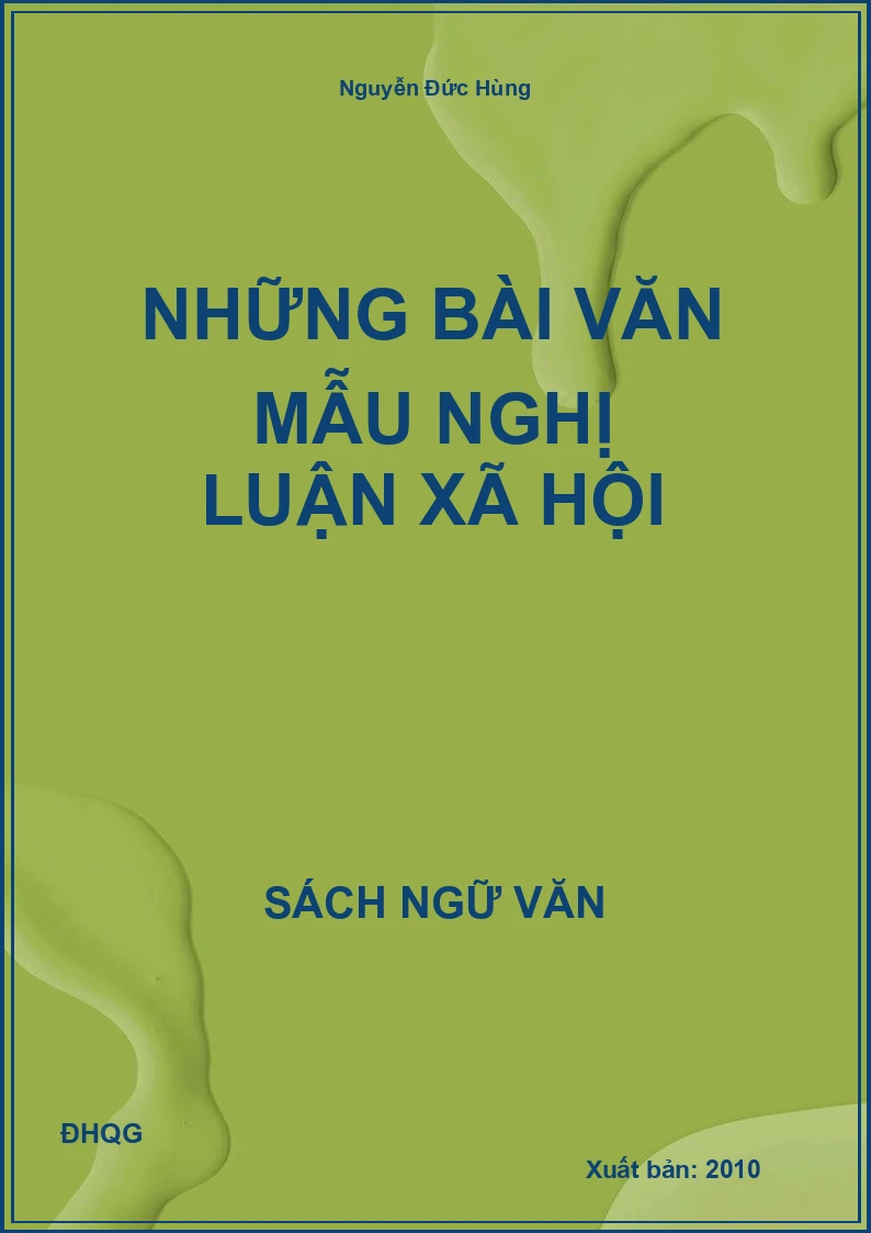 Những bài văn mẫu nghị luận xã hội