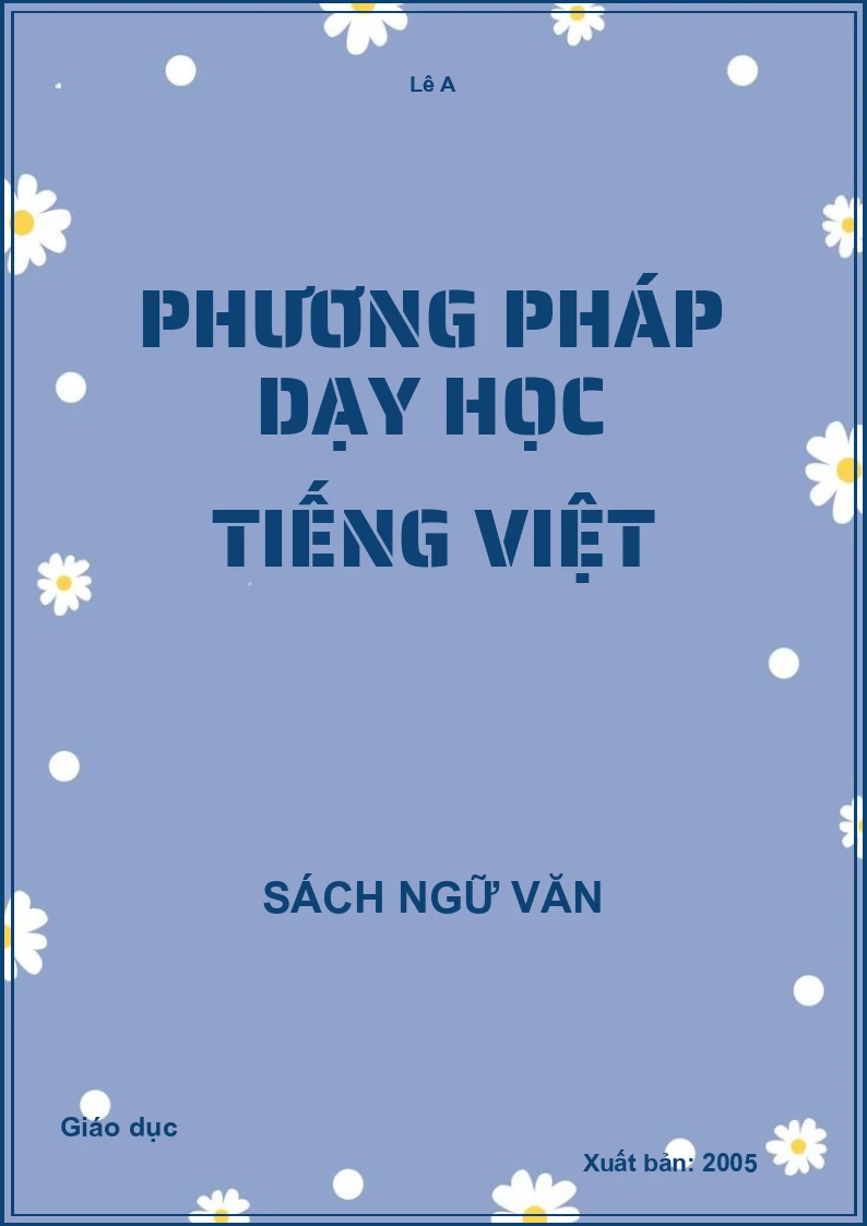 Phương pháp dạy học tiếng Việt