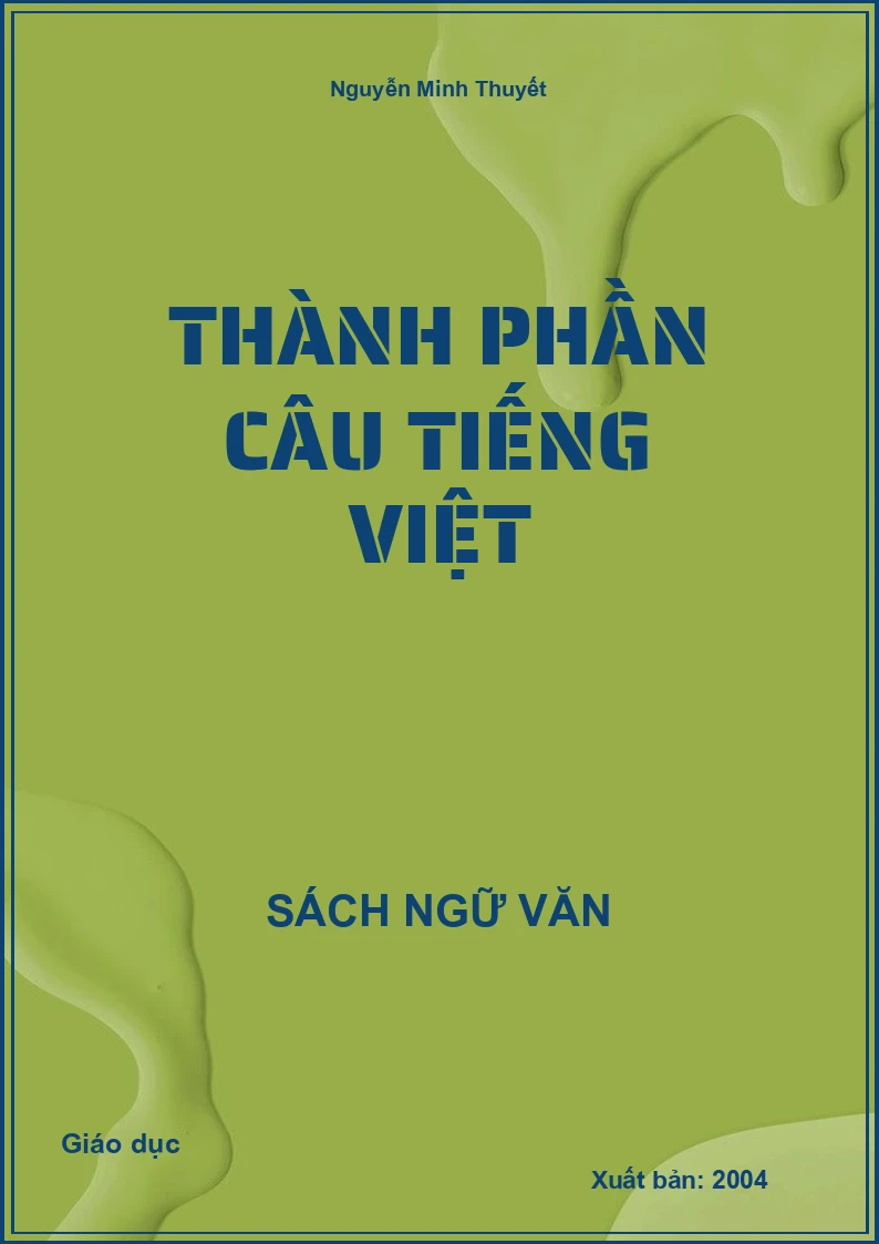 Thành phần câu tiếng Việt