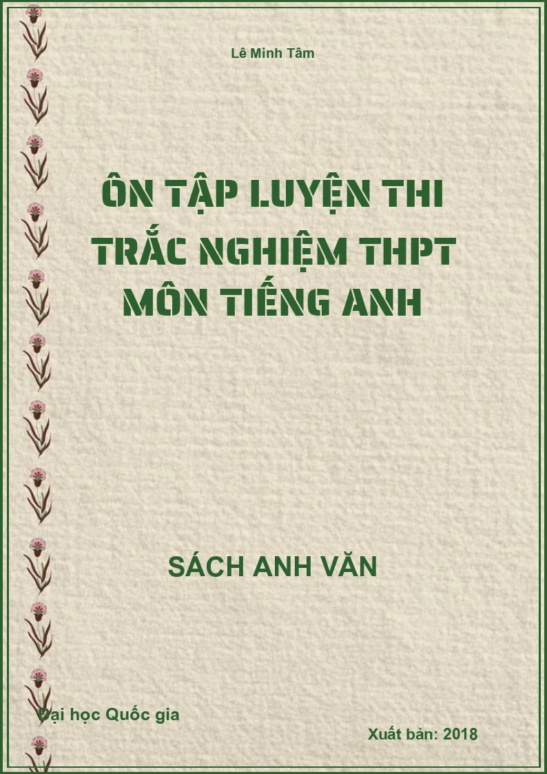 Ôn tập luyện thi trắc nghiệm THPT môn Tiếng Anh