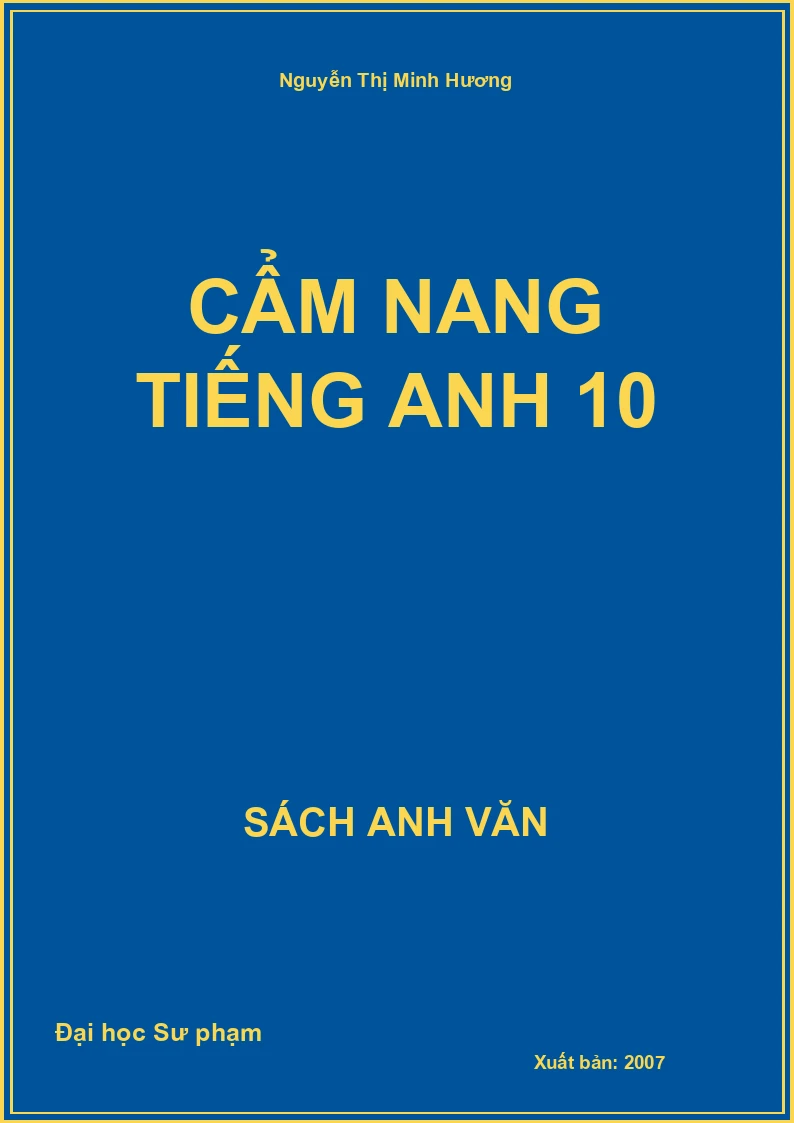 Cẩm nang tiếng Anh 10