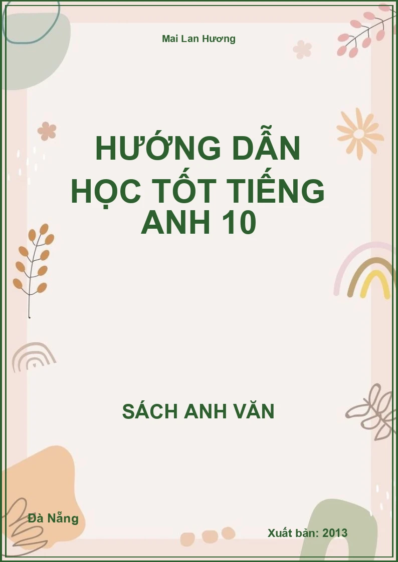 Hướng dẫn học tốt Tiếng Anh 10