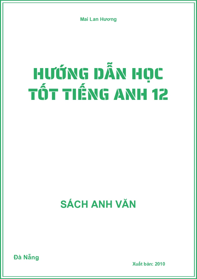 Hướng dẫn học tốt Tiếng Anh 12