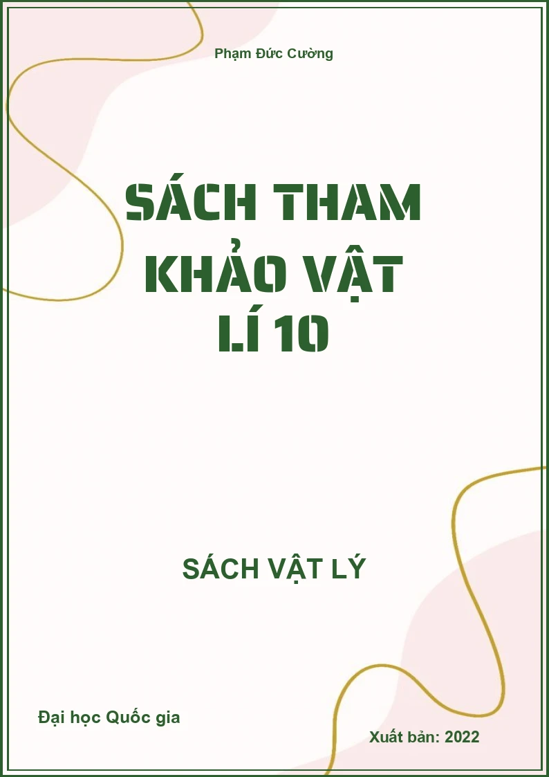 Sách tham khảo Vật lí 10