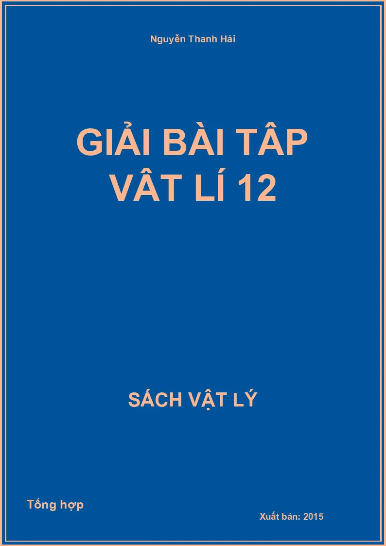 Giải bài tập Vật lí 12