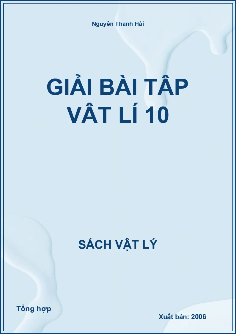 Giải bài tập Vật lí 10