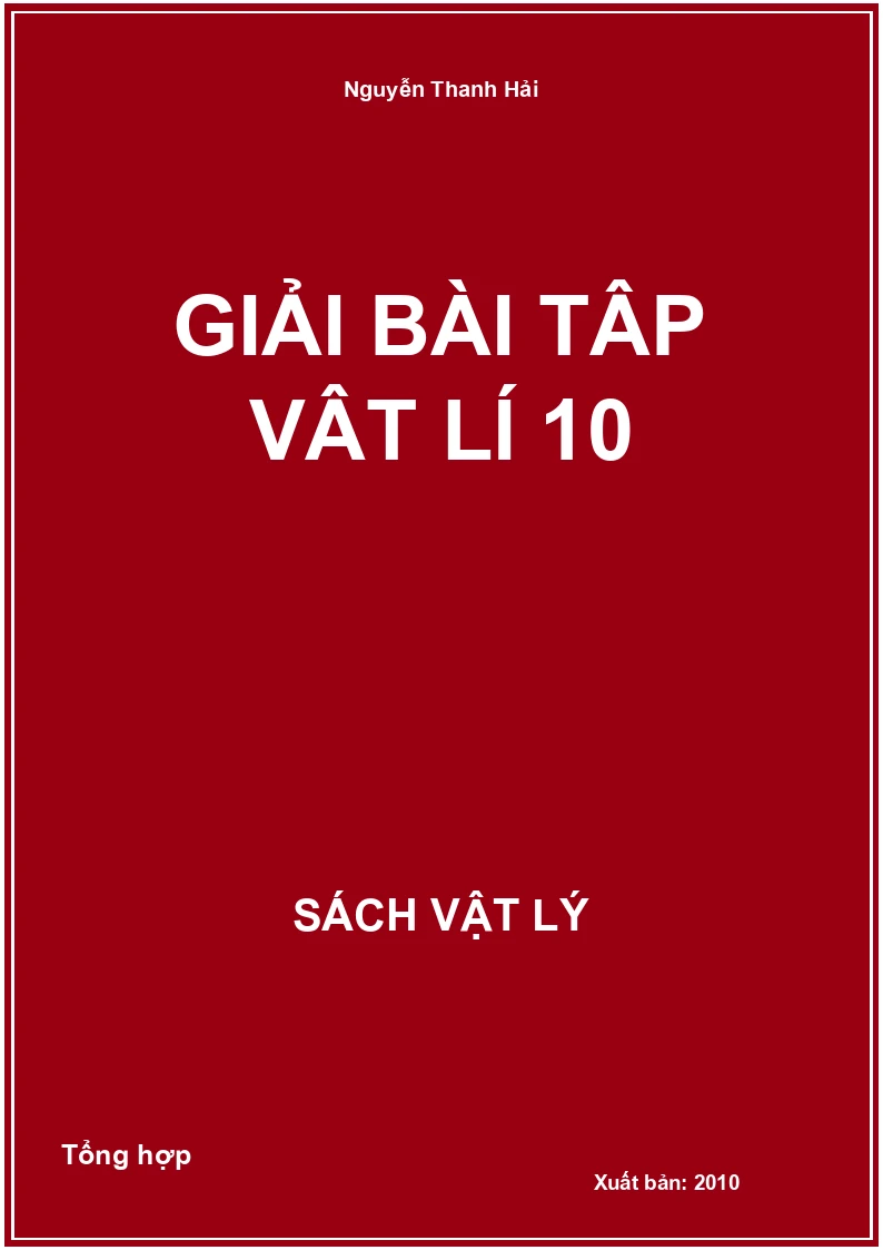 Giải bài tập Vật lí 10