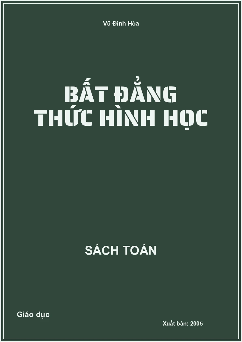 Bất đẳng thức hình học