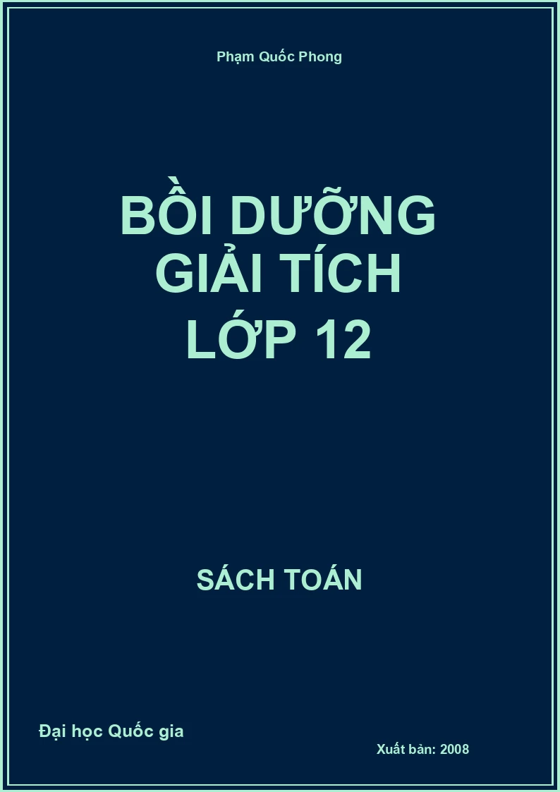 Bồi dưỡng Giải tích lớp 12