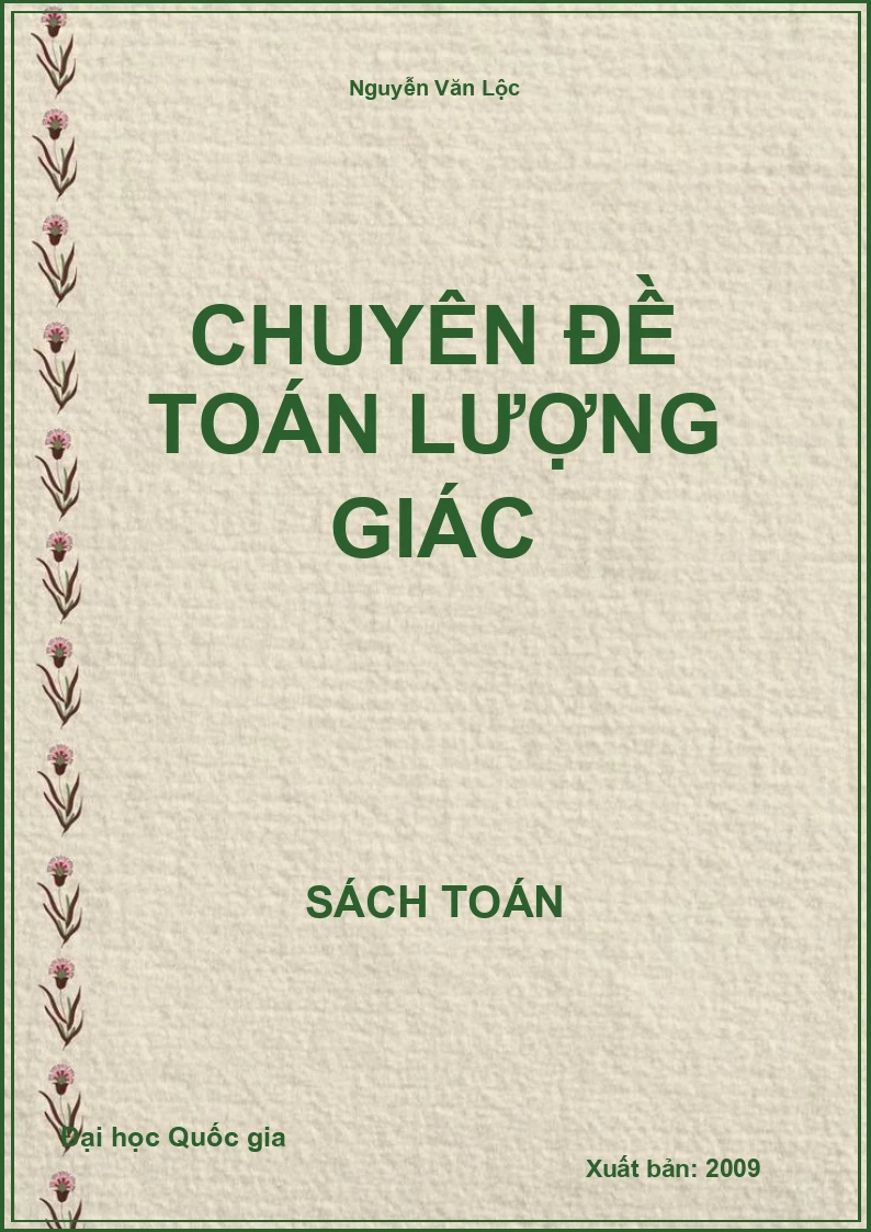 Chuyên đề toán Lượng giác
