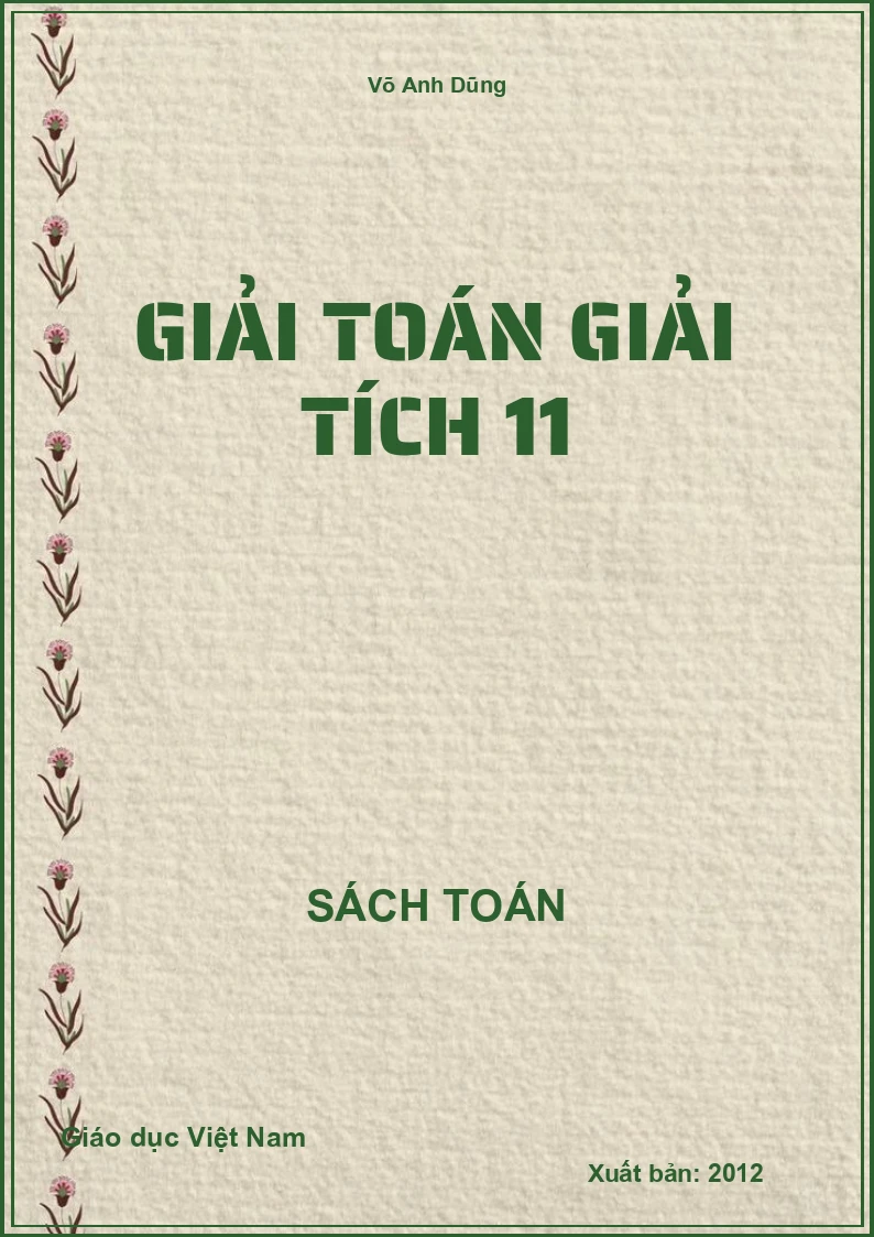 Giải toán Giải tích 11