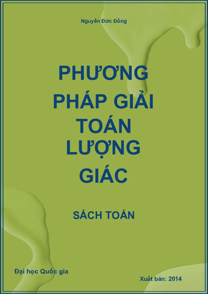 Phương pháp giải toán Lượng giác