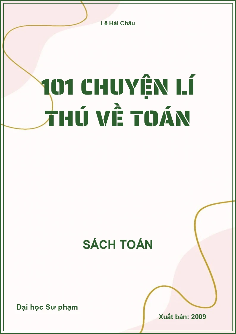 101 chuyện lí thú về Toán
