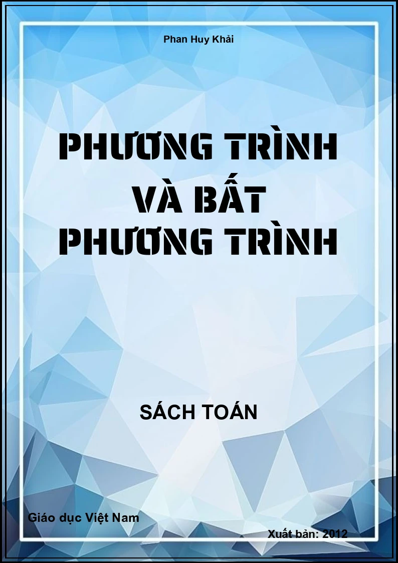 Phương trình và Bất phương trình