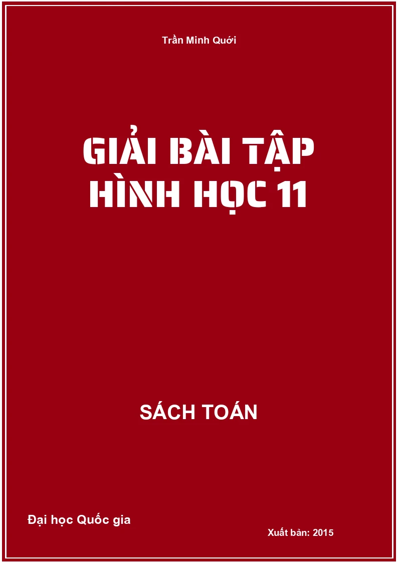 Giải bài tập Hình học 11