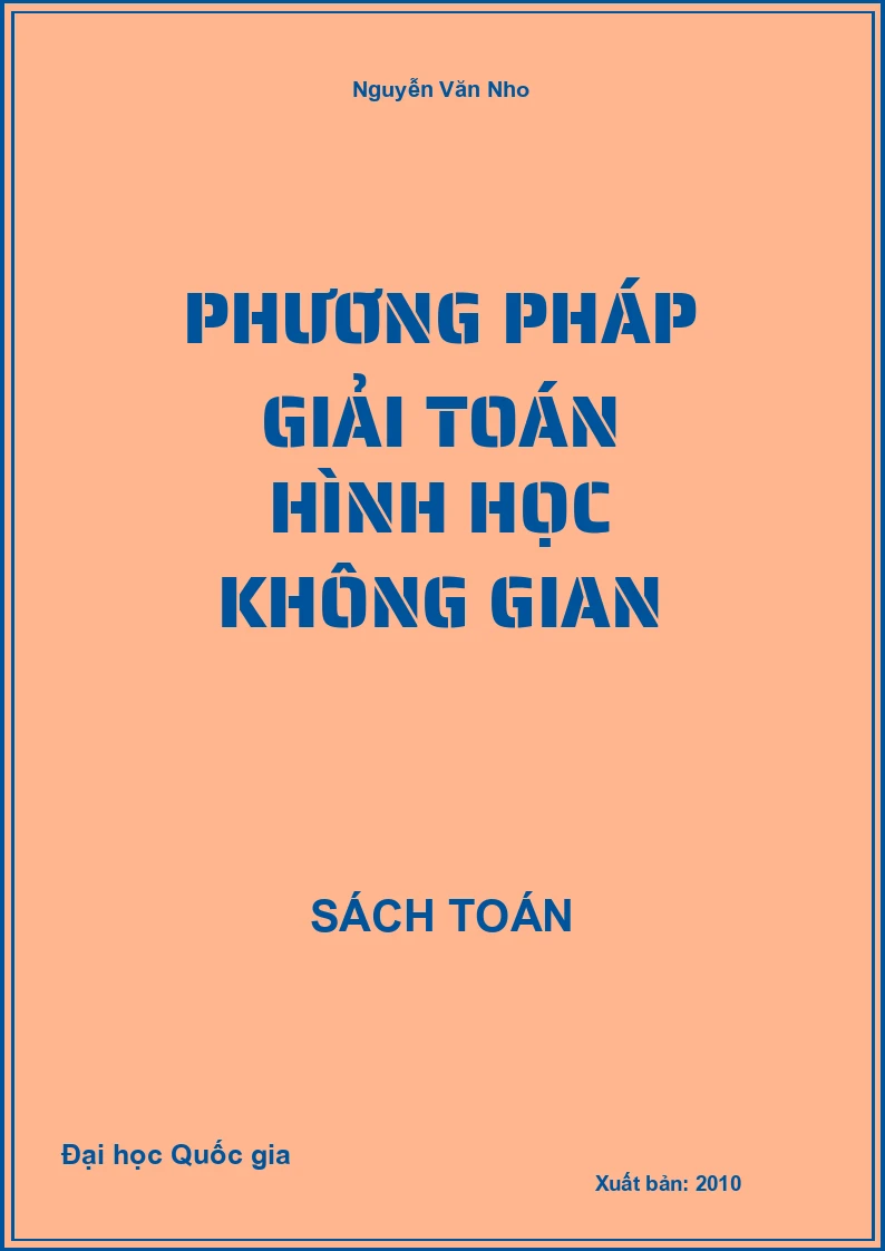 Phương pháp giải toán Hình học không gian