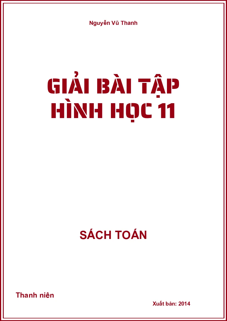 Giải bài tập Hình học 11