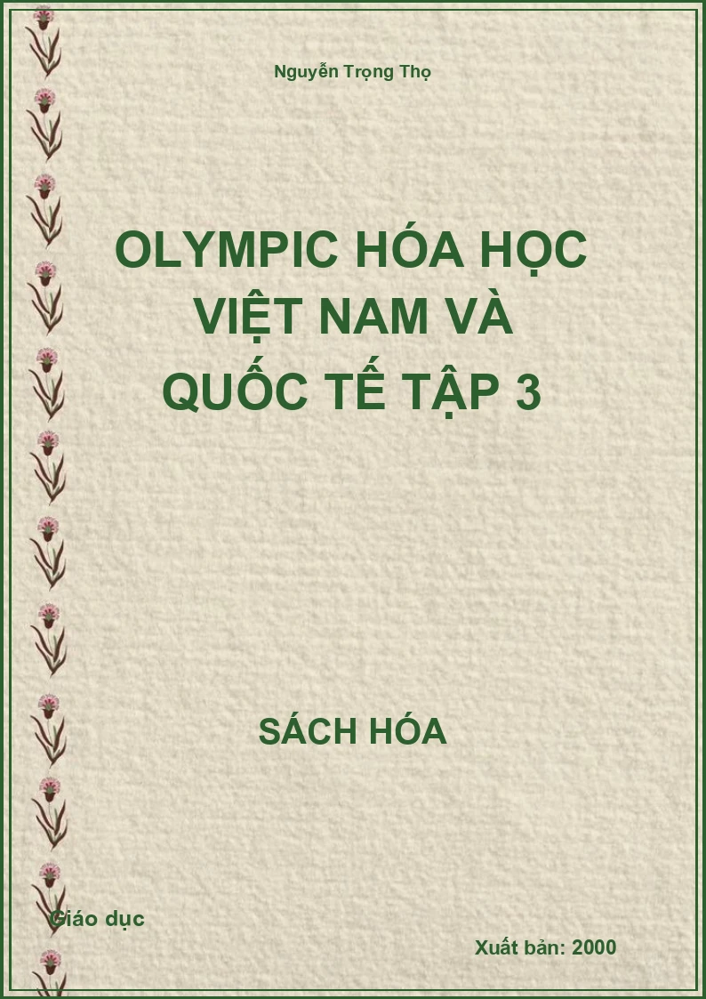 Olympic Hóa học Việt Nam và Quốc tế Tập 3