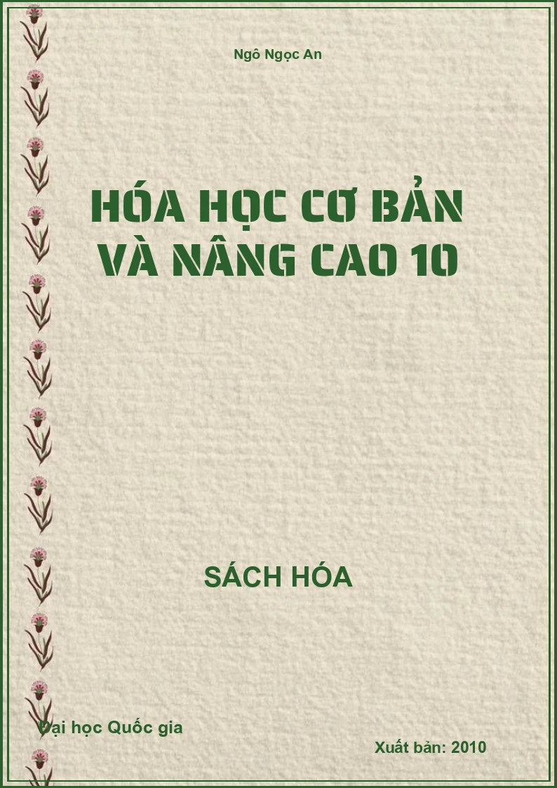 Hóa học cơ bản và nâng cao 10