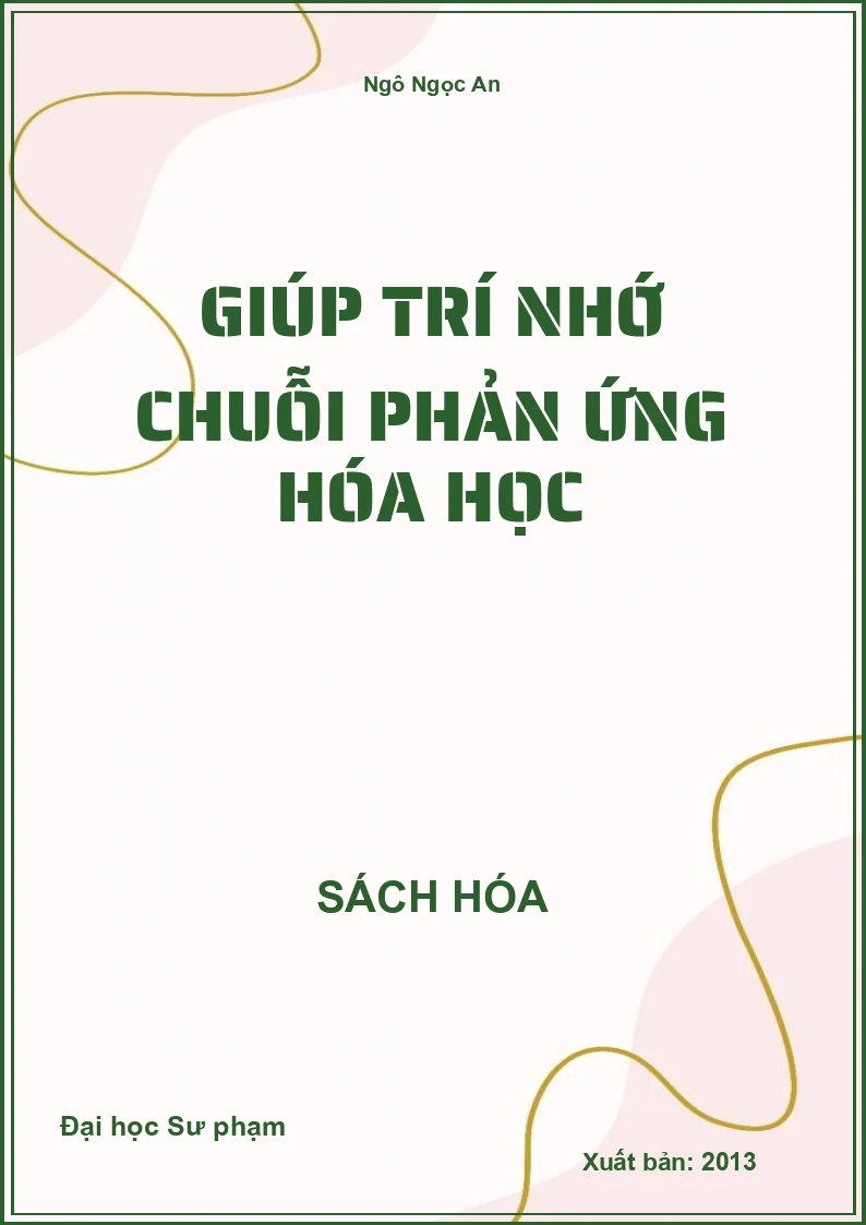 Giúp trí nhớ chuỗi phản ứng Hóa học