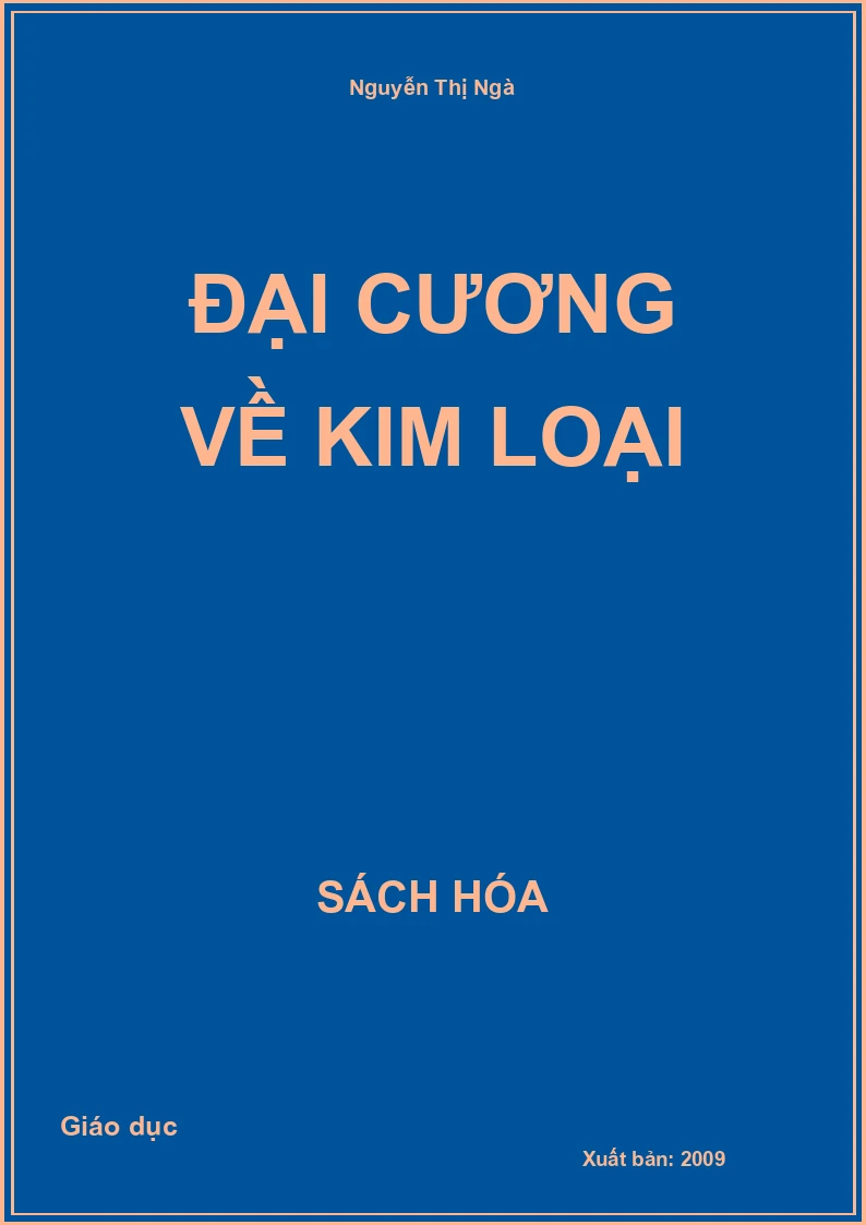 Đại cương về kim loại