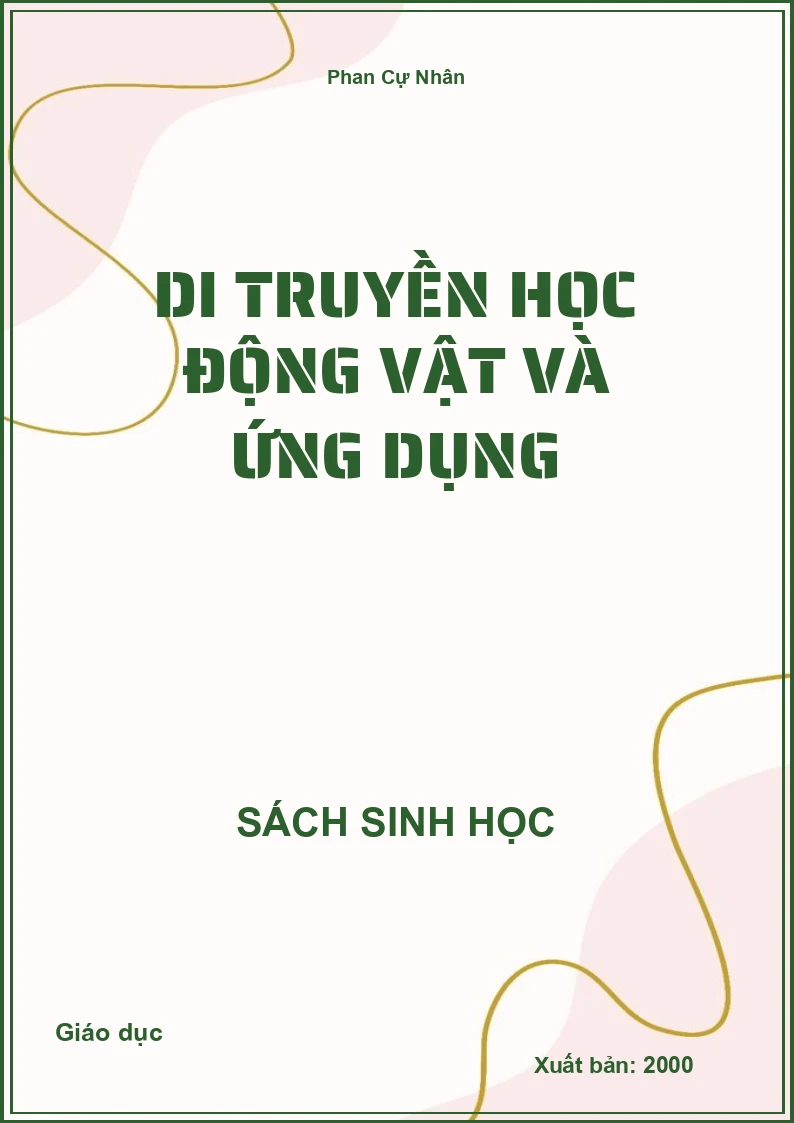 Di truyền học động vật và ứng dụng