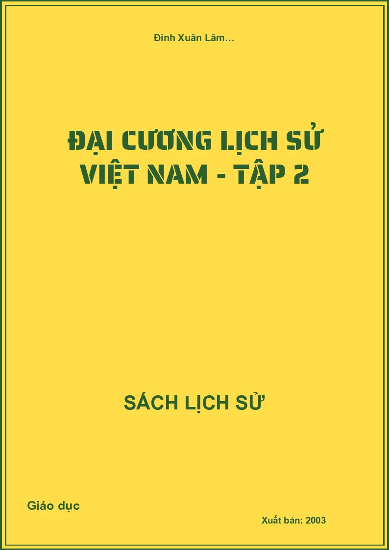 Đại cương lịch sử Việt Nam - Tập 2