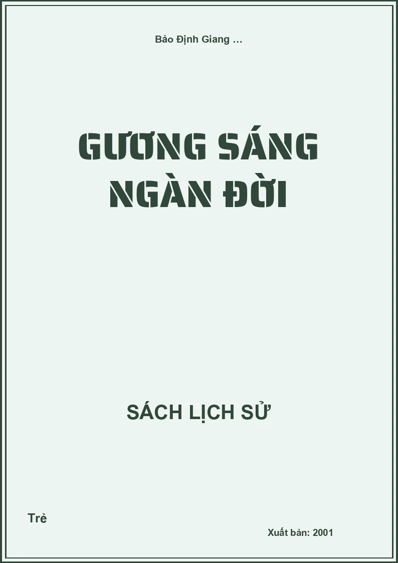 Gương sáng ngàn đời