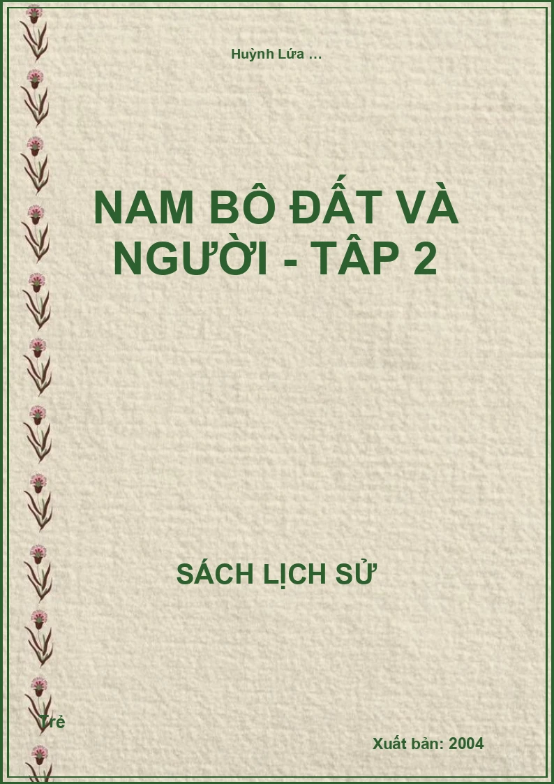 Nam Bộ Đất và Người - Tập 2