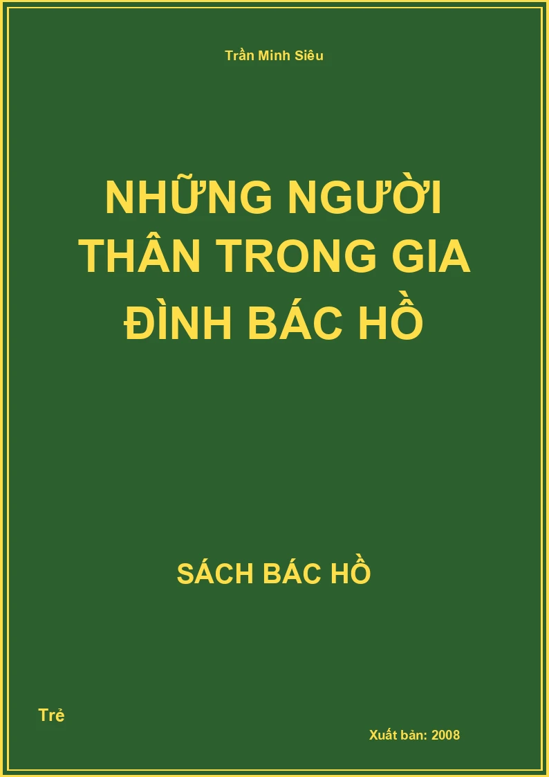 Những người thân trong gia đình Bác Hồ