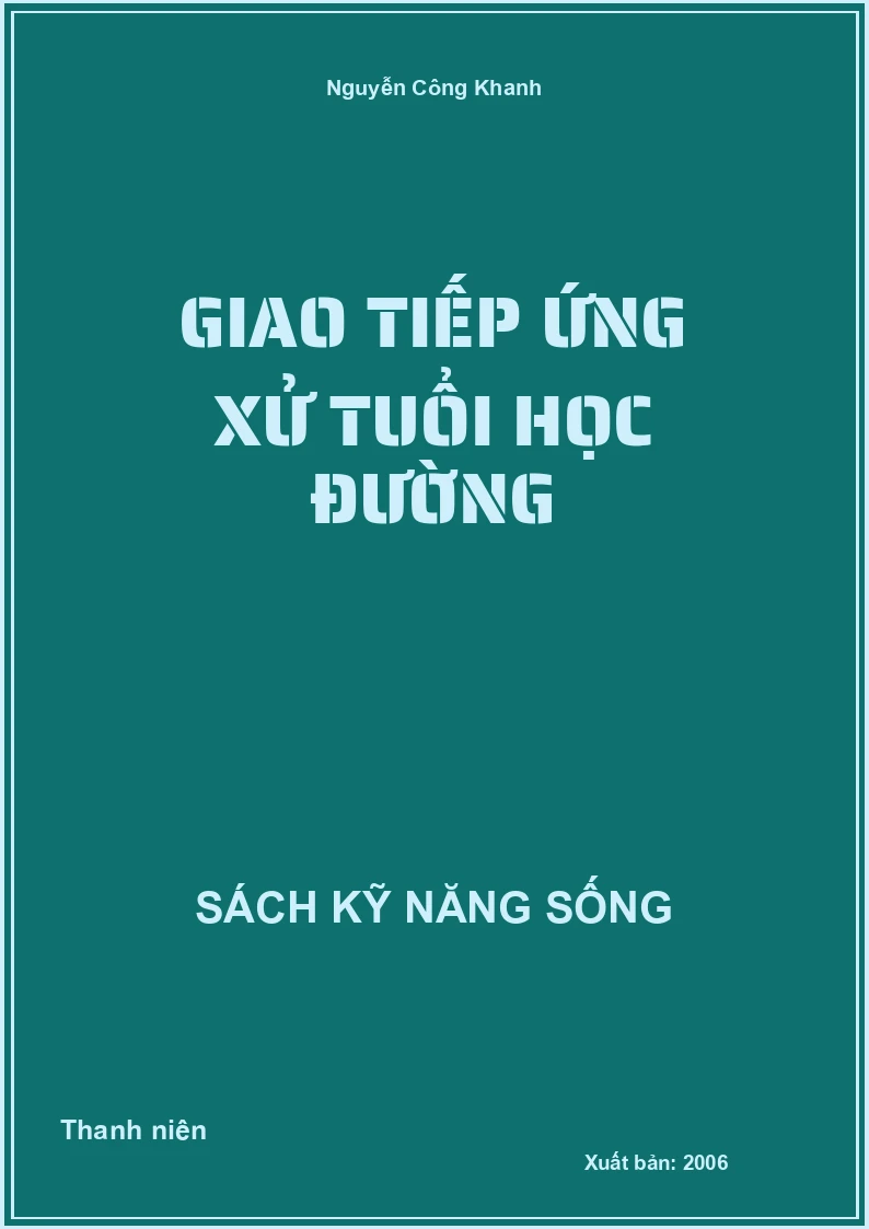 Giao tiếp ứng xử tuổi học đường